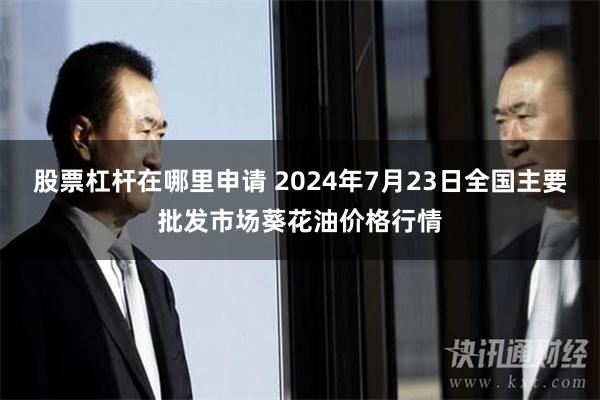 股票杠杆在哪里申请 2024年7月23日全国主要批发市场葵花油价格行情