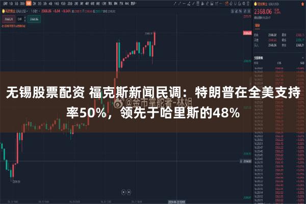 无锡股票配资 福克斯新闻民调：特朗普在全美支持率50%，领先于哈里斯的48%