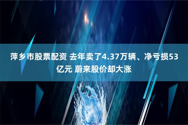 萍乡市股票配资 去年卖了4.37万辆、净亏损53亿元 蔚来股价却大涨